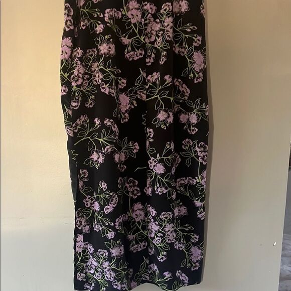 Vintage  Black and Purple Women's Skirt - Picture 5 of 5